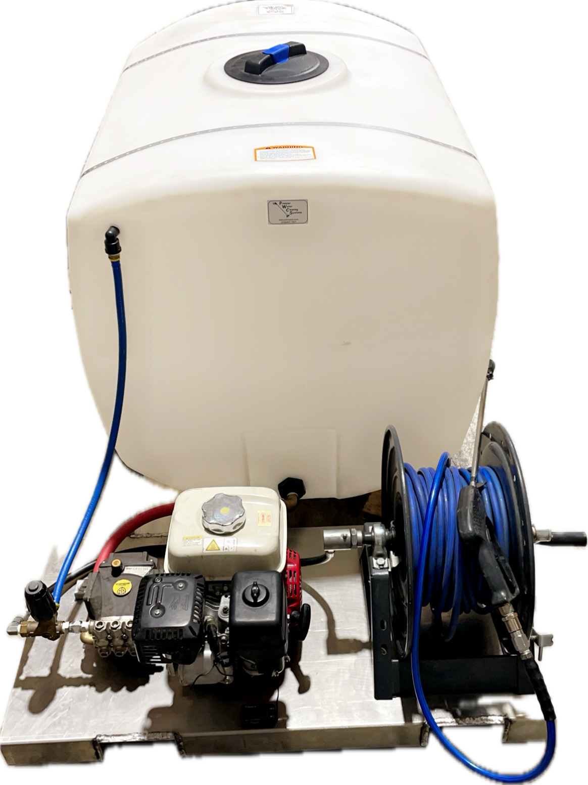 Tank Skid with high pressure pump | Premier Solar Cleaning Systems, image size:1164x1553